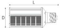 LTCH Model Horizontal Lighting Series Light-Emitting Diode (LED) Luminaires - 2